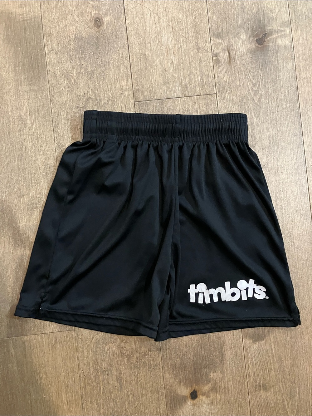 Black Kids Athletic Shorts
